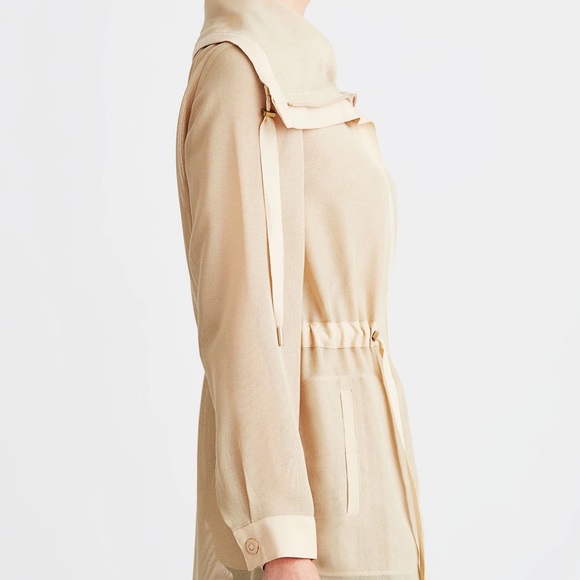 Etcetera Avian Mesh Lightweight Beige Jacket Size 14 - Picture 7 of 12